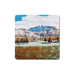 Trentino Alto Adige, Italy  Square Magnet by ConteMonfrey