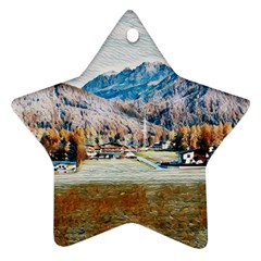 Trentino Alto Adige, Italy  Star Ornament (two Sides) by ConteMonfrey