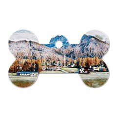 Trentino Alto Adige, Italy  Dog Tag Bone (two Sides) by ConteMonfrey