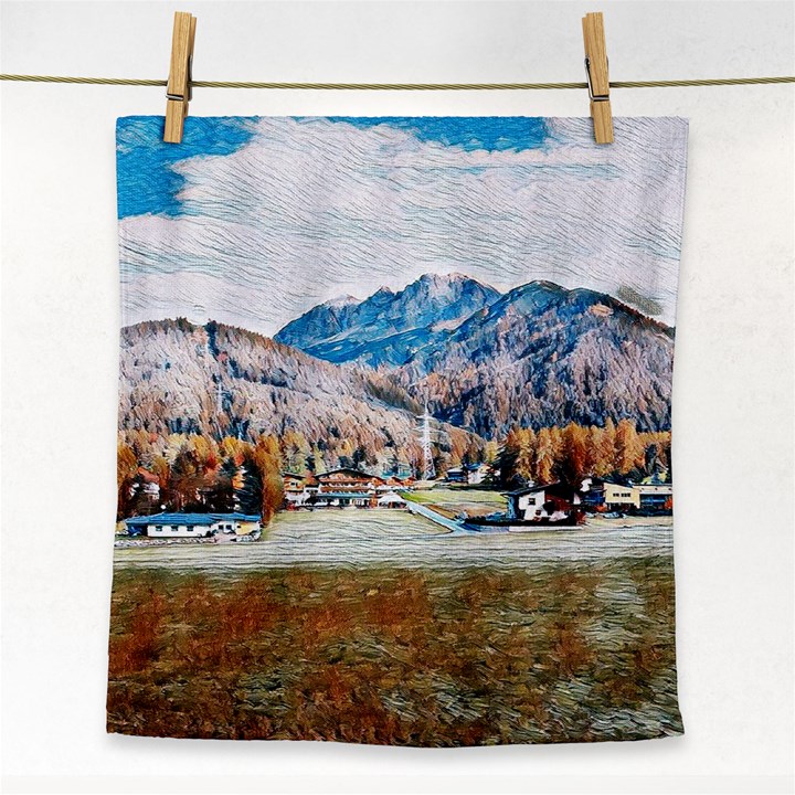 Trentino Alto Adige, Italy. Face Towel