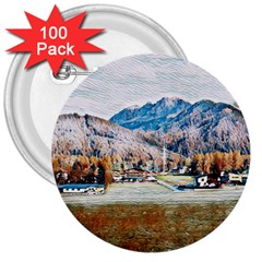 Trentino Alto Adige, Italy  3  Buttons (100 Pack)  by ConteMonfrey