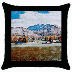 Trentino Alto Adige, Italy  Throw Pillow Case (black) by ConteMonfrey