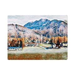 Trentino Alto Adige, Italy  One Side Premium Plush Fleece Blanket (mini) by ConteMonfrey