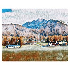 Trentino Alto Adige, Italy  One Side Premium Plush Fleece Blanket (medium)