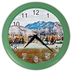 Trentino Alto Adige, Italy  Color Wall Clock by ConteMonfrey