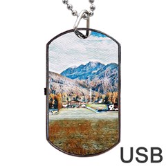 Trentino Alto Adige, Italy  Dog Tag Usb Flash (one Side) by ConteMonfrey