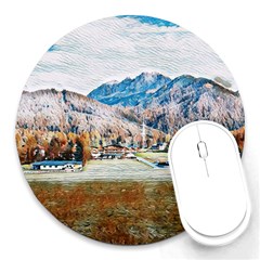 Trentino Alto Adige, Italy  Round Mousepad by ConteMonfrey