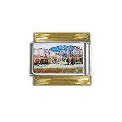 Trentino Alto Adige, Italy  Gold Trim Italian Charm (9mm) by ConteMonfrey