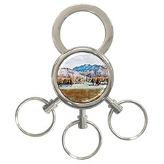 Trentino Alto Adige, Italy  3-ring Key Chain by ConteMonfrey