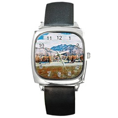 Trentino Alto Adige, Italy  Square Metal Watch by ConteMonfrey