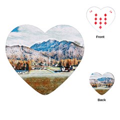 Trentino Alto Adige, Italy  Playing Cards Single Design (heart) by ConteMonfrey