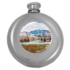 Trentino Alto Adige, Italy  Round Hip Flask (5 Oz) by ConteMonfrey