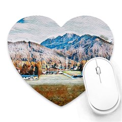 Trentino Alto Adige, Italy  Heart Mousepad by ConteMonfrey