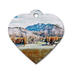 Trentino Alto Adige, Italy  Dog Tag Heart (two Sides) by ConteMonfrey