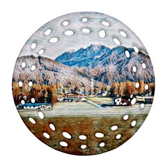 Trentino Alto Adige, Italy  Round Filigree Ornament (two Sides) by ConteMonfrey