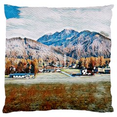 Trentino Alto Adige, Italy  Large Cushion Case (two Sides) by ConteMonfrey