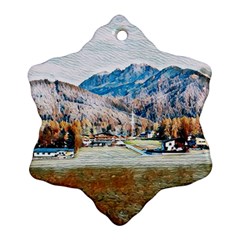 Trentino Alto Adige, Italy  Snowflake Ornament (two Sides) by ConteMonfrey