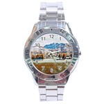 Trentino Alto Adige, Italy. Stainless Steel Analogue Watch Front