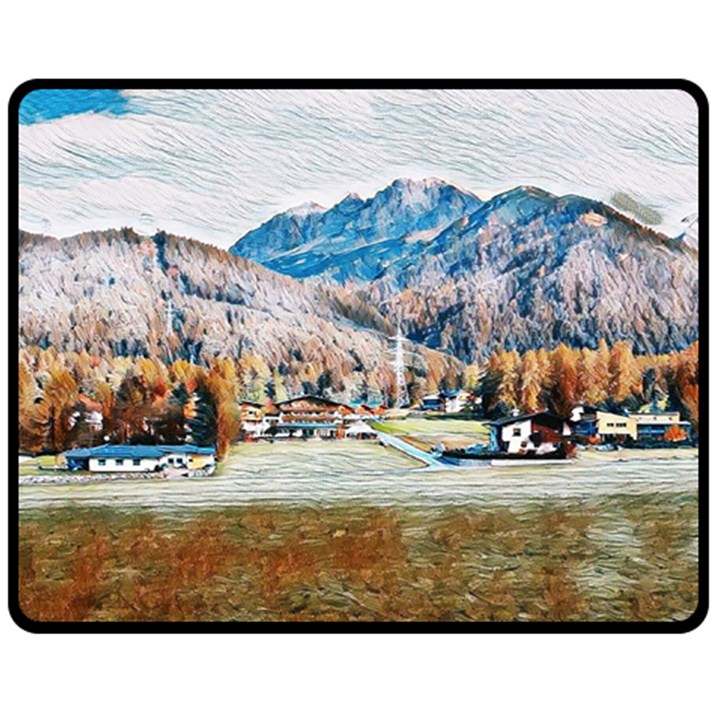 Trentino Alto Adige, Italy. Fleece Blanket (Medium)