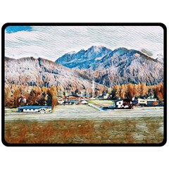 Trentino Alto Adige, Italy  Fleece Blanket (large) by ConteMonfrey