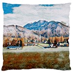 Trentino Alto Adige, Italy. Large Premium Plush Fleece Cushion Case (One Side) Front