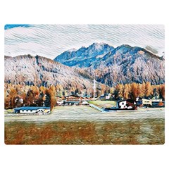 Trentino Alto Adige, Italy  One Side Premium Plush Fleece Blanket (extra Small)