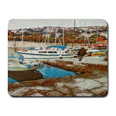 Alone On Gardasee, Italy  Small Mousepad by ConteMonfrey