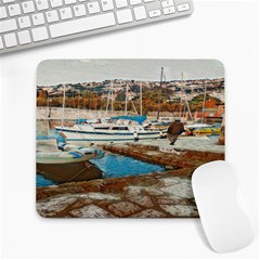 Alone On Gardasee, Italy  Large Mousepad by ConteMonfrey