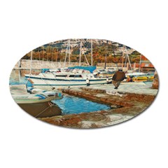 Alone On Gardasee, Italy  Oval Magnet by ConteMonfrey