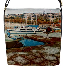 Alone On Gardasee, Italy  Flap Closure Messenger Bag (s) by ConteMonfrey