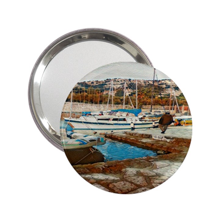 Alone on Gardasee, Italy. 2.25  Handbag Mirrors