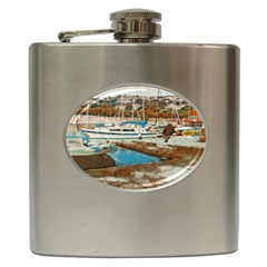 Alone On Gardasee, Italy  Hip Flask (6 Oz) by ConteMonfrey