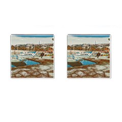 Alone On Gardasee, Italy  Cufflinks (square) by ConteMonfrey