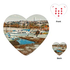 Alone On Gardasee, Italy  Playing Cards Single Design (heart) by ConteMonfrey