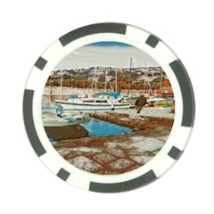 Alone On Gardasee, Italy  Poker Chip Card Guard by ConteMonfrey