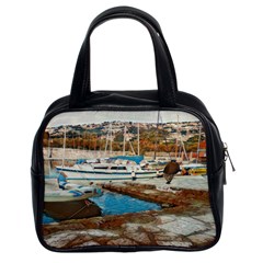 Alone On Gardasee, Italy  Classic Handbag (two Sides) by ConteMonfrey