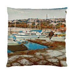 Alone On Gardasee, Italy  Standard Cushion Case (two Sides) by ConteMonfrey