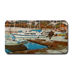 Alone On Gardasee, Italy  Medium Bar Mat by ConteMonfrey