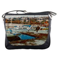 Alone On Gardasee, Italy  Messenger Bag by ConteMonfrey