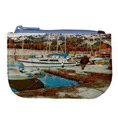 Alone On Gardasee, Italy  Large Coin Purse by ConteMonfrey