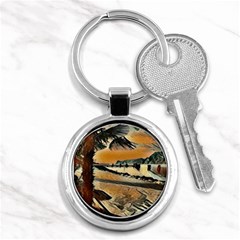 End Of The Day On The Lake Garda, Italy  Key Chain (round) by ConteMonfrey