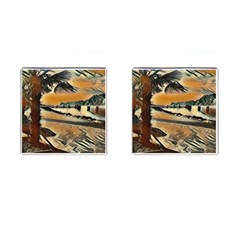 End Of The Day On The Lake Garda, Italy  Cufflinks (square) by ConteMonfrey