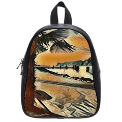 End Of The Day On The Lake Garda, Italy  School Bag (small) by ConteMonfrey