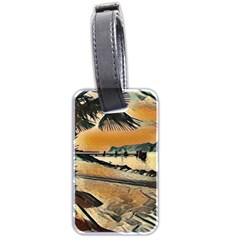 End Of The Day On The Lake Garda, Italy  Luggage Tag (two Sides) by ConteMonfrey