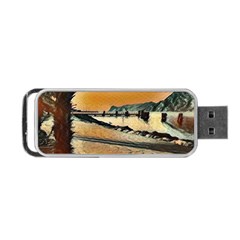 End Of The Day On The Lake Garda, Italy  Portable Usb Flash (one Side) by ConteMonfrey