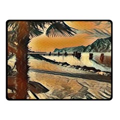 End Of The Day On The Lake Garda, Italy  Fleece Blanket (small) by ConteMonfrey