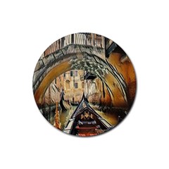 Art Venice Channel Rubber Round Coaster (4 Pack) by ConteMonfrey