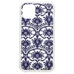 Blue and white decorative ornament iPhone 12 mini TPU UV Print Case	 Front