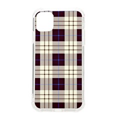 Purple And Gray Plaids Iphone 11 Tpu Uv Print Case by ConteMonfrey