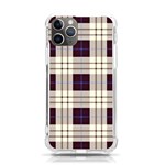 Purple and gray plaids iPhone 11 Pro 5.8 Inch TPU UV Print Case Front